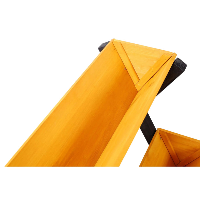 3 Tiers Wooden Vertical Raised Garden Bed with Legs,Brown Planter Raised Beds Kit for Flowers Herbs Vegetables Default -DTYStore