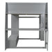 Wood Full Size Gaming Loft Bed with Desk, Multi-storage Shelves, LED and a Hanging Clothes Rack, Gray - DTYStore
