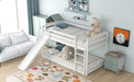 Twin over Twin Bunk Bed with Convertible Slide and Ladder