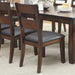 Dark Cherry Finish Solid wood Transitional Style Kitchen Set of 2pcs Dining Chairs Bold & Sturdy Design Chairs Dining Room Furniture Padded Leatherette Seats - DTYStore