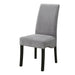 Grey and Black Upholestered Dining Chair (Set of 2) - DTYStore