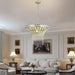 8-Light 23.6" Wide Crystal Waterfall Chandelier - DTYStore