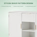 Storage cabinet Wave pattern 2 door With drawers buffets & sideboards for living room, dining room, bedroom , hall, white, 47.2''w x 15.8''d x 33.5''h. - DTYStore