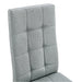Linen Tufted Dining Room Chairs Set of 6, Accent Diner Chairs Upholstered Fabric Side Stylish Kitchen Chairs with Metal Legs and Padded Seat - Gray - DTYStore