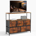 Dresser for Bedroom, Chest of Drawers, 5 Drawer Dresser, Closet Fabric Dresser with Metal Frame - DTYStore