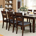 Dark Cherry Finish Solid wood Transitional Style Kitchen Set of 2pcs Dining Chairs Bold & Sturdy Design Chairs Dining Room Furniture Padded Leatherette Seats - DTYStore