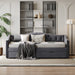 Upholstered Daybed with Storage Drawers, Wood Daybed Twin Size, No Box Spring Needed, Grey - DTYStore