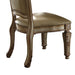 Bone and Gold Patina Side Chair with Nailhead Trim (Set of 2) - DTYStore