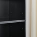 8-Tier Media Tower Rack, CD DVD Slim Storage Cabinet with Adjustable Shelves, Tall Narrow Bookcase Display Bookshelf for Home Office,Multi-functional double-decker bookcase
