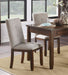 Chenille Upholstered Chairs Set of 2 Dark Cherry Finish Wood Frame Tufted Back Dining Chairs for Kitchen Funiture - DTYStore