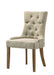 Yotam Beige Fabric & Salvaged Oak Finish Side Chair (Set of 2) - DTYStore