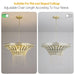 8-Light 23.6" Wide Crystal Waterfall Chandelier - DTYStore