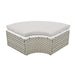 Patio Furniture Round Outdoor Sectional Sofa Set Rattan Daybed Two-Tone Weave Sunbed with Retractable Canopy, Separate Seating and Removable Cushion, Gray - DTYStore