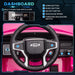Chevrolet TAHOE Licensed Kids Ride on Car, 12V Battery Powered Kids Electric Car with Remote Control, Music, Lights, Horn, Suspension for 3-6 Years Old, Pink