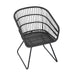TERRY CHAIR,2PCS with 2 Cushions,Gray - DTYStore