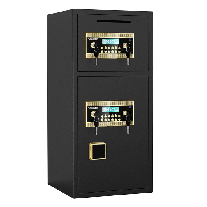 Large Double-door Coin-operated Safe,Digital Security Safe with Fireproof and Waterproof Bag,5.0 Cubic Feet Safe Box with Hidden Code Function for Home,Office and Hotel - DTYStore