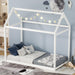 Twin Size Wooden House Bed