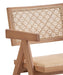 Velentina Rattan & Natural Finish Arm Chair (Set of 2) - DTYStore