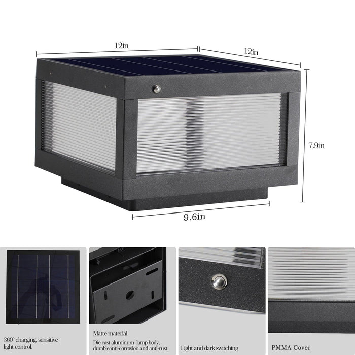 Solar Wall Lamp With Dimmable LED - DTYStore