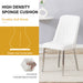 4 modern dining chairs, smooth PU leather backrest and silver-toned metal legs for a comfortable home experience for kitchens, bedrooms and offices. - DTYStore