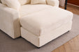 Single Sofa Chair with Removable Ottoman, Comfy Sleeper Chair, Modern and High-Quality Lounge Sofa Bed for Living Room, Bedroom, Small Apartment - DTYStore