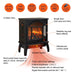 18 Inch 3D Flame Electric Infrared Quartz Fireplace Stove with Remote Control - DTYStore