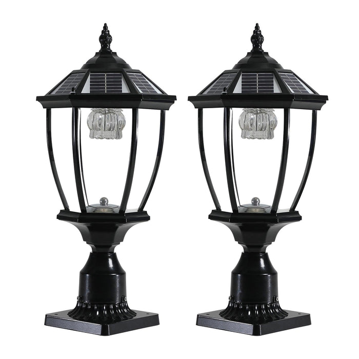 Solar Column Headlights With Dimmable LED(2 pack) - DTYStore