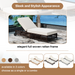 Outdoor Lounge Chair Set of 2, Patio Chaise Lounge with 5-Position Backrest, Rattan Outdoor Lounge Chair with Cushion and Wheels for Poolside, Backyard, Garden (Brown+Beige) - DTYStore