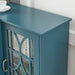 63" TV Stand, Sideboard Buffet ,Storage Cabinet, Teal Blue - DTYStore