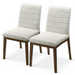 Ines White Boucle Dining Chair (Set Of 2) - DTYStore