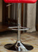 Glasgow Contemporary Tufted Adjustable Height Hidraulic Bar Stools, Set of 2, Red - DTYStore