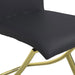 Black and Brass Dining Chairs (Set of 2) - DTYStore