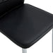 6 black dining chairs. Modern chairs from the Middle Ages. Made of PU material cushion and silver metal legs. Suitable for restaurants and living rooms - DTYStore