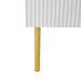 Modern Simple & Luxury Style Sideboard Particle Board & MDF Cabinet with Gold Legs & Handles