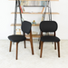 Kelsey Black Leather Dining Chair (Set Of 2) - DTYStore