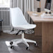 Modern Home Office Desk Chairs, Adjustable 360 Â°Swivel Chair Engineering Plastic Armless Swivel Computer Chair With Wheels for Living Room, Bed Room Office Hotel Dining Room and White. - DTYStore
