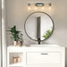 Modern 4-Light Bathroom Vanity Light Fixture - Brushed Nickel Finish with Clear Glass Shades, Perfect for Bathroom, Vanity, and Dressing Area Lighting (No Bulbs) - DTYStore