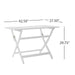 POSITANO FOLDABLE DINING SET, WHITE - DTYStore