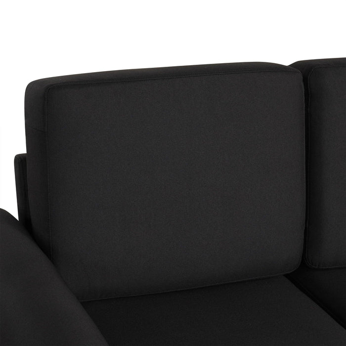 57.9" Orisfur Pull Out Sofa Bed Loveseat Sleeper with Twin Size Memory Mattress with Two USB Ports for Living Room Spaces, Black