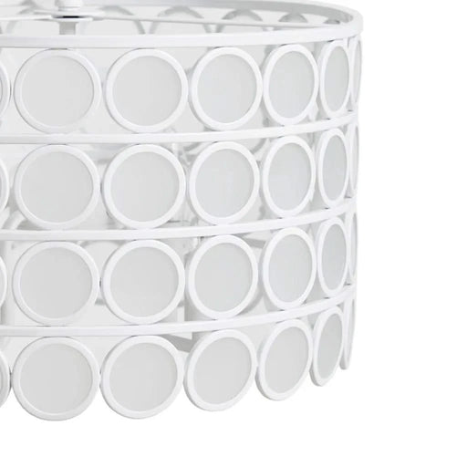 4-Light Glass Drum Shade Chandelier Default -DTYStore