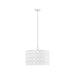 4-Light Glass Drum Shade Chandelier Default -DTYStore