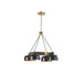 4-Light Metal Shade Chandelier Default -DTYStore