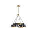 4-Light Metal Shade Chandelier Default -DTYStore