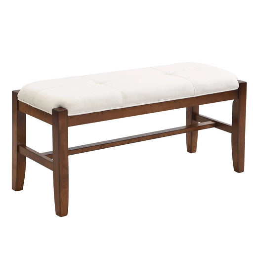 4-Piece Modern Dining Furniture Set, 4-Person Space-Saving Dinette for Kitchen, 46' Faux Marble Style Table and 2 Upholstered Chairs & Bench with Wood Legs Default -DTYStore