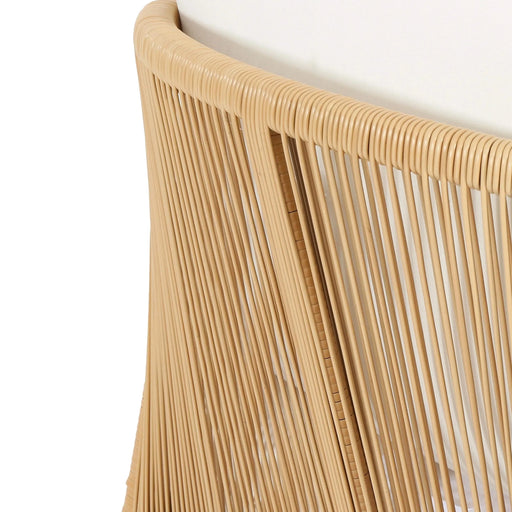 4-Pieces Acacia Wood Patio Furniture Set, Outdoor Furniture with Coffee Table, Patio Conversation Set Deep Seating with Soft Cushion, Porch Chairs for Garden, Backyard Porch Balcony, Brown & Beige Default -DTYStore