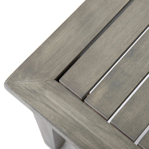 4-Pieces Acacia Wood Patio Furniture Set, Outdoor Furniture with Coffee Table, Patio Conversation Set Deep Seating with Soft Cushion, Porch Chairs for Garden, Backyard Porch Balcony, Grey & Beige Default -DTYStore