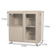 4-Tier Wooden Hamster Cage with Storage Cabinet and Acrylic Windows for Guinea Pigs and Chinchillas - DTY Store