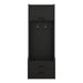 4-in-1 Detachable Hall Tree with Storage and 7 Hooks, Multiple Functions Hallway Coat Rack with Storage Drawers and Cabinet, Black Shoe Bench for Entryway Hallway Default -DTYStore