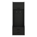4-in-1 Detachable Hall Tree with Storage and 7 Hooks, Multiple Functions Hallway Coat Rack with Storage Drawers and Cabinet, Black Shoe Bench for Entryway Hallway - DTY Store