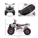 Kids ATV Quad Car, 6V Four-Wheeler for Kids with Forward Backward Function, Wear-Resistant Wheels for Toddlers Ages 18-36 Months, White - DTYStore